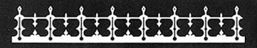 Dollhouse Miniature Roof Trim, 7-1/2 In. Long Dollhouse Miniature Roof Trim, 7-1/2 In. Long